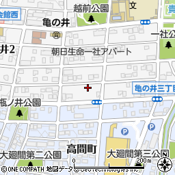 愛知県名古屋市名東区亀の井3丁目64周辺の地図