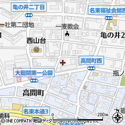 愛知県名古屋市名東区亀の井2丁目73周辺の地図