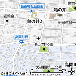 愛知県名古屋市名東区亀の井2丁目280周辺の地図