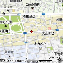 愛知県名古屋市中村区大正町周辺の地図