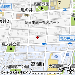 愛知県名古屋市名東区亀の井3丁目61周辺の地図