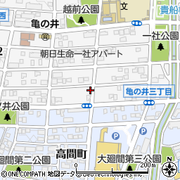 愛知県名古屋市名東区亀の井3丁目67周辺の地図