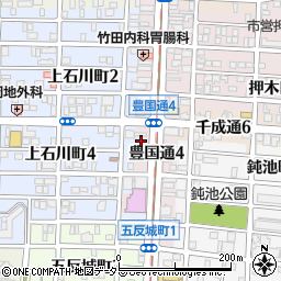 石黒五雲堂本店周辺の地図