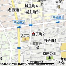 愛知県名古屋市中村区白子町1丁目27周辺の地図