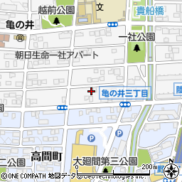 愛知県名古屋市名東区亀の井3丁目74周辺の地図