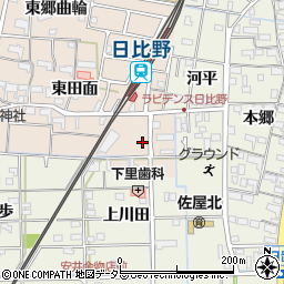 愛知県愛西市柚木町東田面810周辺の地図