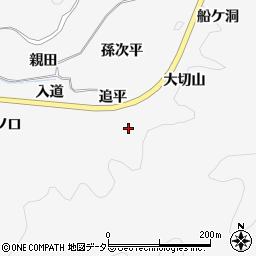 愛知県豊田市中立町追平周辺の地図
