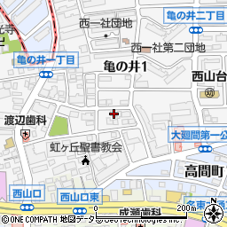 愛知県名古屋市名東区亀の井1丁目106周辺の地図