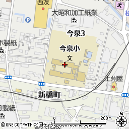 富士市立今泉小学校周辺の地図
