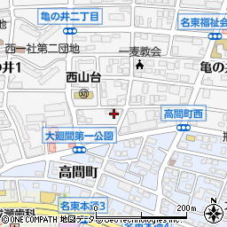 愛知県名古屋市名東区亀の井2丁目49周辺の地図