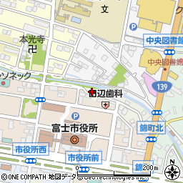 静岡県富士市永田周辺の地図