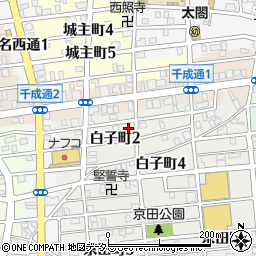 愛知県名古屋市中村区白子町1丁目32周辺の地図