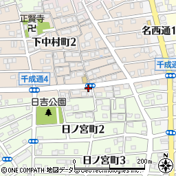 愛知県名古屋市中村区千成通周辺の地図