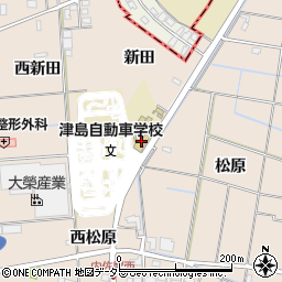 津島自動車学校周辺の地図