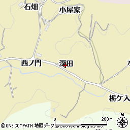愛知県豊田市永野町深田周辺の地図