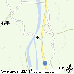 岡山県美作市右手373周辺の地図