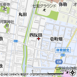 愛知県あま市七宝町川部四反田周辺の地図