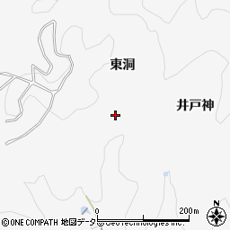 愛知県豊田市富田町東洞周辺の地図