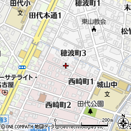 愛知県名古屋市千種区西崎町1丁目9周辺の地図