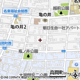 愛知県名古屋市名東区亀の井2丁目248周辺の地図
