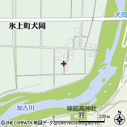 兵庫県丹波市氷上町犬岡周辺の地図