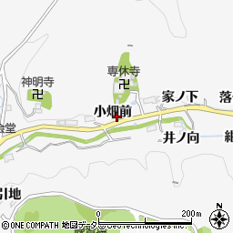 愛知県豊田市中立町小畑前周辺の地図