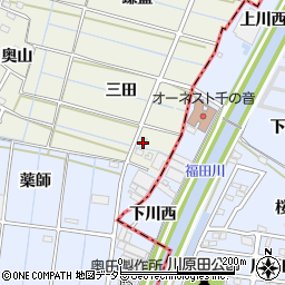 愛知県あま市七宝町桂三田周辺の地図
