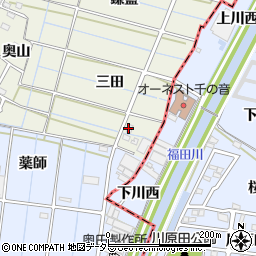 愛知県あま市七宝町桂（三田）周辺の地図