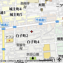 愛知県名古屋市中村区白子町1丁目34周辺の地図