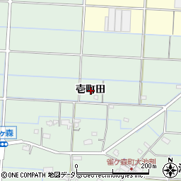 愛知県愛西市雀ケ森町壱町田周辺の地図