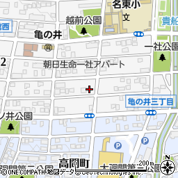 愛知県名古屋市名東区亀の井3丁目39-7周辺の地図