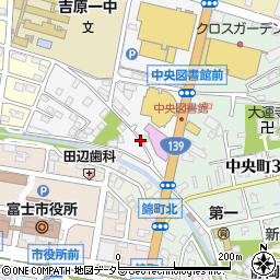 静岡県富士市永田北町2周辺の地図