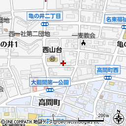 愛知県名古屋市名東区亀の井2丁目43周辺の地図