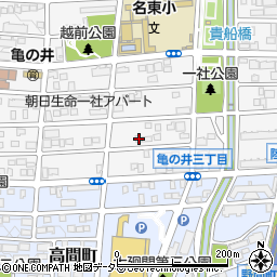 愛知県名古屋市名東区亀の井3丁目99周辺の地図