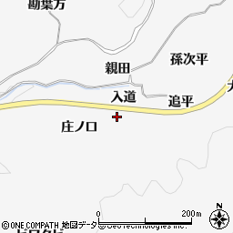 愛知県豊田市中立町入道周辺の地図