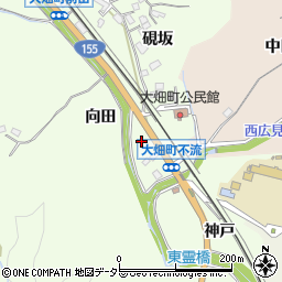 愛知県豊田市大畑町不流周辺の地図