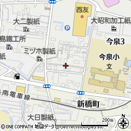 静岡県富士市今泉3丁目2周辺の地図