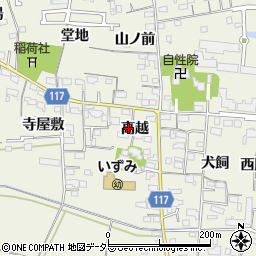 愛知県海部郡大治町砂子高越1710周辺の地図