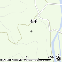 岡山県美作市右手3780周辺の地図