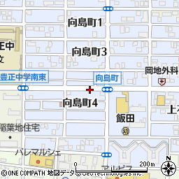 愛知県名古屋市中村区向島町周辺の地図
