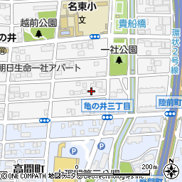 愛知県名古屋市名東区亀の井3丁目92周辺の地図
