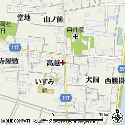愛知県海部郡大治町砂子高越1726周辺の地図