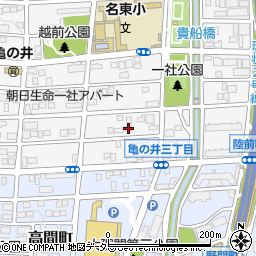 愛知県名古屋市名東区亀の井3丁目95周辺の地図