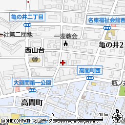 愛知県名古屋市名東区亀の井2丁目100周辺の地図