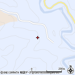 愛知県豊根村（北設楽郡）古真立（万場）周辺の地図