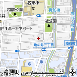 愛知県名古屋市名東区亀の井3丁目90周辺の地図