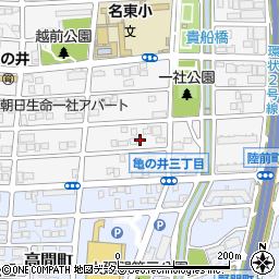 愛知県名古屋市名東区亀の井3丁目93周辺の地図