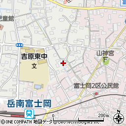 静岡県富士市比奈22周辺の地図