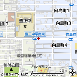 豊正中学校前周辺の地図