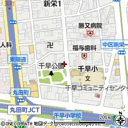 愛知県名古屋市中区新栄1丁目40-17周辺の地図